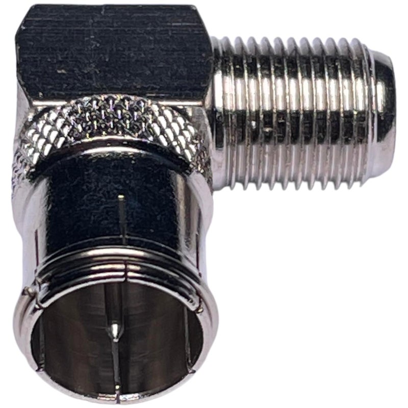 CESS Right Angle Coax F-Jack to F-Quick Push On Plug, Male/Female Adapter - Support Comcast, Time Warner, Cox Communications, Charter Communications, Verizon FiOS, and AT&T (4 Pack) - Image 4